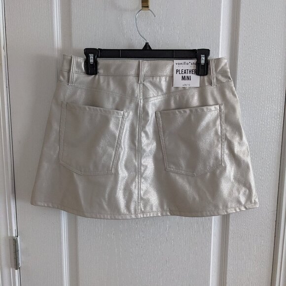 Vanilla Star NWT Pleather Mini Sz 12 - Picture 5 of 6